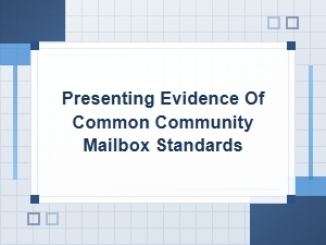 Crafting Your Mailbox Standards Appeal Argument