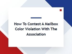 Contesting a Mailbox Color Violation