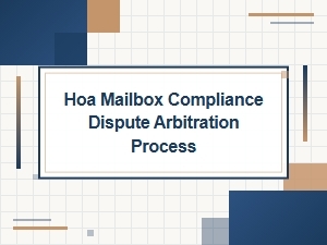 Resolving Hoa Mailbox Disputes Through Arbitration