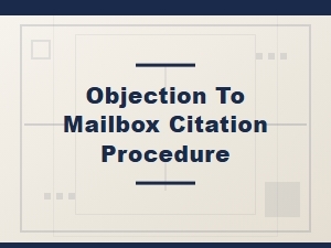How to Object to a Mailbox Citation Notice